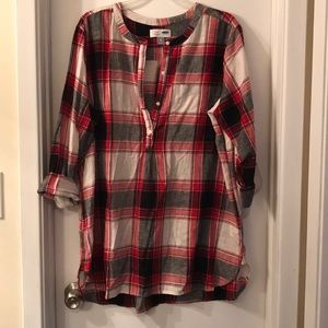 Red Plaid Tunic